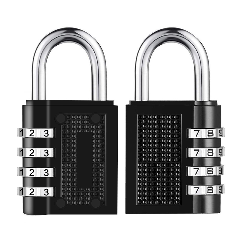XMM-8024 China Factory Wholesale Zinc Alloy Four Digits Code Travel Combination Padlock For Suitcase Luggage PadLock
