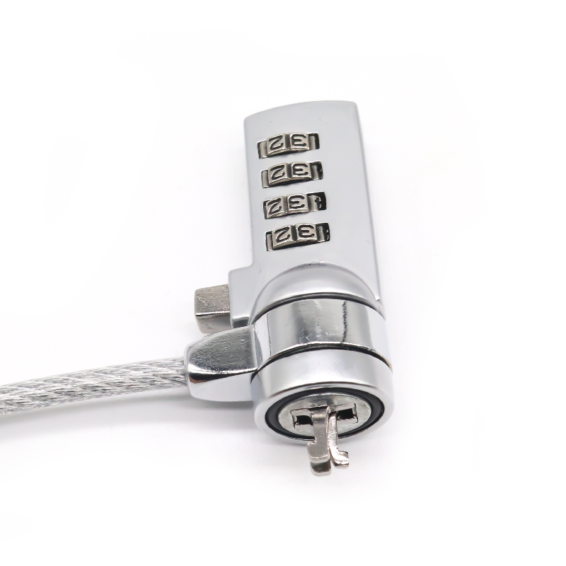 XMM-2004 Desk laptop security stainless steel 4 digits 1.2m computer notebook anti theft system pc padlock computer cable lock