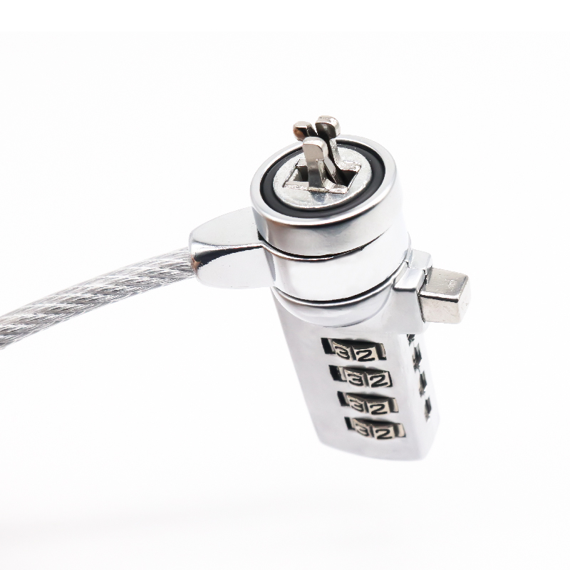 XMM-2004 Desk laptop security stainless steel 4 digits 1.2m computer notebook anti theft system pc padlock computer cable lock