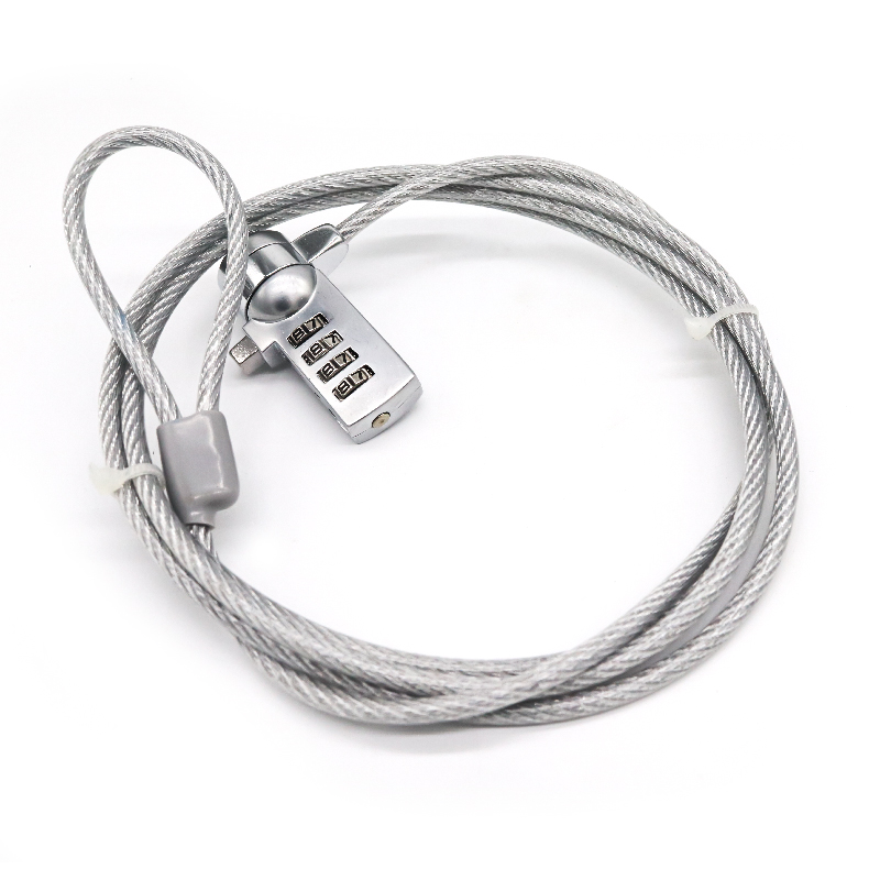 XMM-2004 Desk laptop security stainless steel 4 digits 1.2m computer notebook anti theft system pc padlock computer cable lock