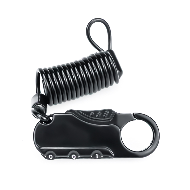 Extending length coded digital padlock XMM-8080 anti-theft luggage helmet wrist steel wire password combination cable lock